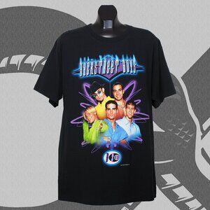 Vintage Backstreet Boys T-Shirt Men's XL 90s Band Tee Black